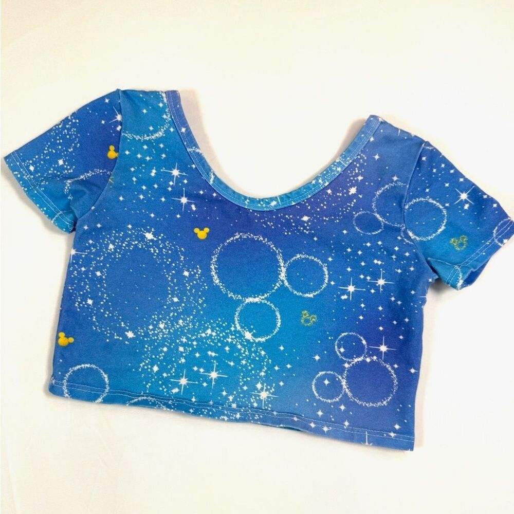 WILD RICH KIDS Girl Star Wars Mickey Crop Top Set 7/8 Galaxy Y2K Inspired - Picture 8 of 16
